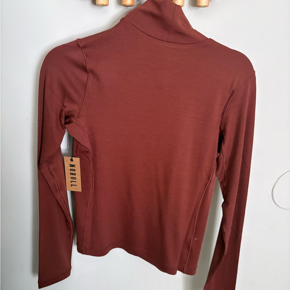 NOBULL Women's Warm Brown Long Sleeve Top